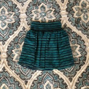 Blue striped skirt